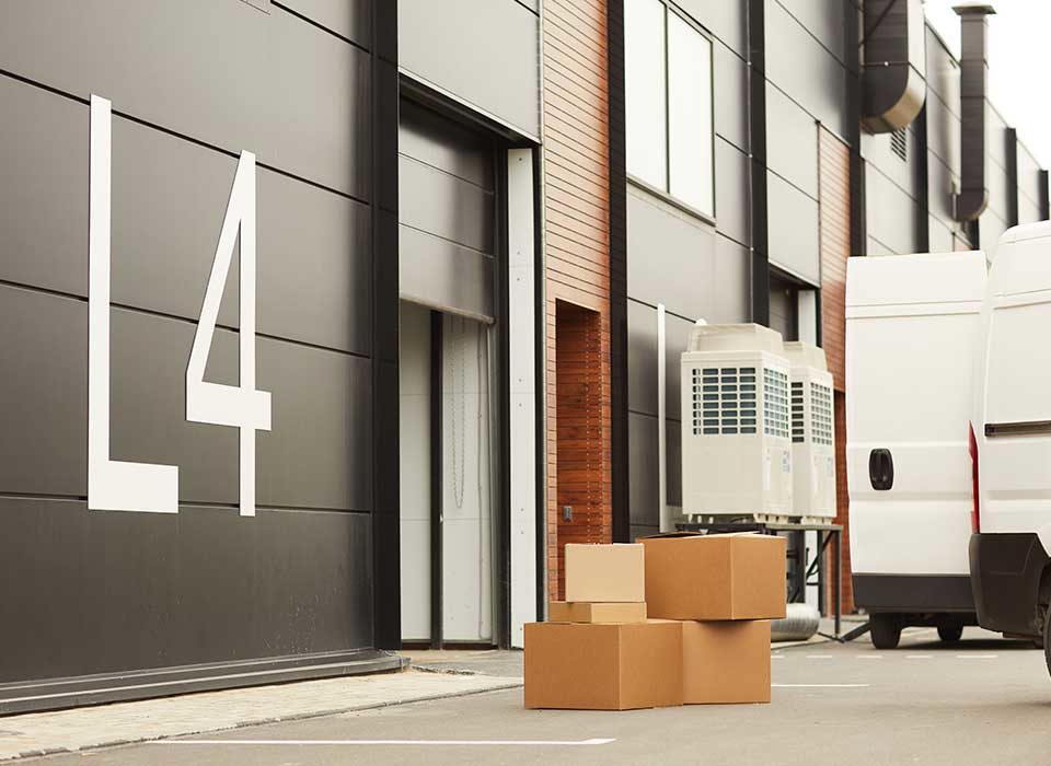 truck at a loading dock