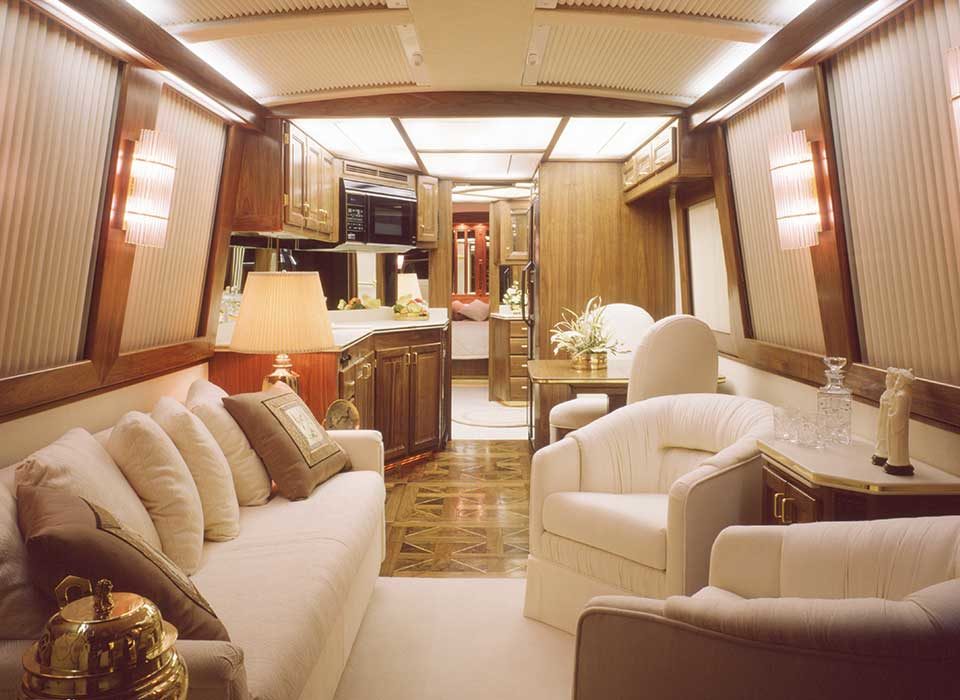 luxury motorcoach interior